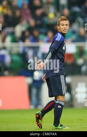 Keisuke Honda (JPN), 16. Oktober 2012 - Fußball /Soccer: Internationale Freundschaftsspiel zwischen Japan 0-4 Brasilien am Stadion Wroclaw, Breslau, Polen.  (Foto von YUTAKA/AFLO SPORT) Stockfoto