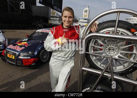 20.10.2012. Hockenheim, Deutschland.  DTM-Deutsche Tourenwagen Meisterschaft 2012 10 Rennen in Hockenheim Fechterin Britta Heidemann Stockfoto