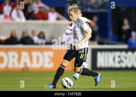 20.10.2012. Chicago, USA.  Kim Kulig (GER). Das USA Frauen Nationalmannschaft bestritt eine Frauen internationale Freundschaftsspiel Deutschland Frauen Nationalmannschaft im Toyota Park in Bridgeview, Illinois. Das Spiel endete mit einem 1: 1-Unentschieden. Stockfoto