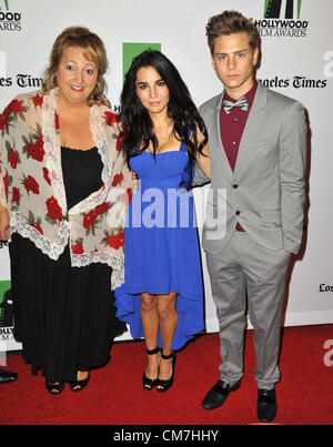 22. Oktober 2012 - Los Angeles, Kalifornien, USA - Michelle Danner, Martha Higareda, Garrett Backstrom Teilnahme an der 16. Hollywood Film Awards Gala im Beverly Hilton Hotel in Beverly Hills, Kalifornien am statt 22. Oktober 2012. 2012 (Kredit-Bild: © D. Long/Globe Photos/ZUMAPRESS.com) Stockfoto