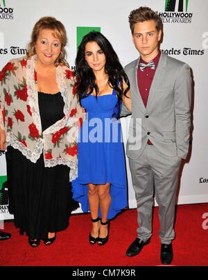 22. Oktober 2012 - Los Angeles, Kalifornien, USA - Michelle Danner, Martha Higareda, Garrett Backstrom Teilnahme an der 16. Hollywood Film Awards Gala im Beverly Hilton Hotel in Beverly Hills, Kalifornien am statt 22. Oktober 2012. 2012 (Kredit-Bild: © D. Long/Globe Photos/ZUMAPRESS.com) Stockfoto