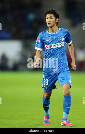 Takashi Usami (Hoffenheim), 19. Oktober 2012 - Fußball / Fußball: Takashi Usami Hoffenheim in Aktion während der Bundesliga-match zwischen TSG 1899 Hoffenheim 3: 3-SpVgg Greuther Fürth am Rhein-Neckar-Arena in Sinsheim, Deutschland. (Foto: AFLO) [2268] Stockfoto