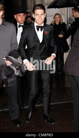 London, UK, 29/10/12:Joey Essex kommt für die Pride of Britain Awards, Grosvenor House, Park Lane. Stockfoto