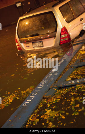 29. Oktober 2012. Überschwemmungen durch Hurrikan Sandy in New York City, USA. Stockfoto