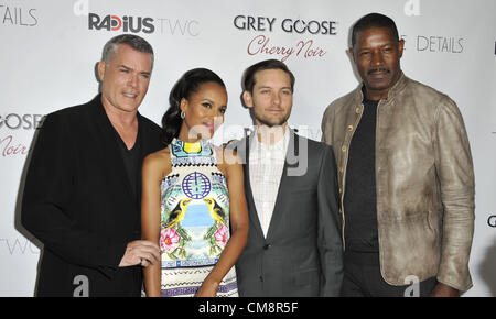 29. Oktober 2012 - Los Angeles, Kalifornien, USA - Ray Liotta, Kerry Washington, Tobey McGuire, Dennis Haysbert Teilnahme an der Los Angeles Premiere '' The Details '' im Arclight Theater in Hollywood, Kalifornien am 29. Oktober 2012 statt. 2012 (Kredit-Bild: © D. Long/Globe Photos/ZUMAPRESS.com) Stockfoto