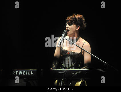 US-Sängerin Amanda Palmer führt in Prag, Tschechische Republik, Montag, 29. Oktober 2012. (CTK Foto/Stanislav Peska) Stockfoto