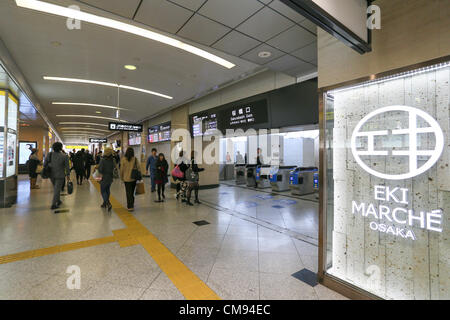 1. November 2012 - News: Landschaft nahe Osaka Station in Osaka, Japan.  (Foto von Akihiro Sugimoto/AFLO) [1080] Stockfoto