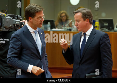 David Cameron Mark Rutte Premierminister Europa Stockfoto