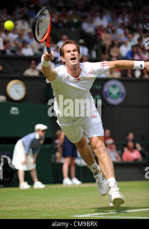 ANDY MURRAY Großbritannien der ALL ENGLAND TENNIS CLUB WIMBLEDON LONDON ENGLAND 28. Juni 2012 Stockfoto