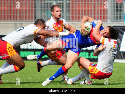 Stobart Super League Spieltag 19 gespielt am 30. Juni 2012 zwischen Katalanisch Drachen Perpignan - Wakefield Wildcats (Perpignan, Frankreich) Stockfoto