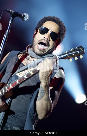 30. Juni 2012 - führt Arganda Del Rey, Spanien - LENNY KRAVITZ auf der Bühne bei Rock in Rio Madrid 2012 in Arganda del Rey. (Bild Kredit: Jack Abuin/ZUMAPRESS.com ©) Stockfoto