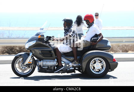 SOLOMON KALOU SHAUN WRIGHT-PHILLIPS & FREUNDE SCHWEIN LOS ANGELES FÜR EINEN GUTEN ZWECK UNTERSTÜTZT VON EAGLERIDER MOTORCYCLE RENTAL & TOUREN. WERDEN Stockfoto