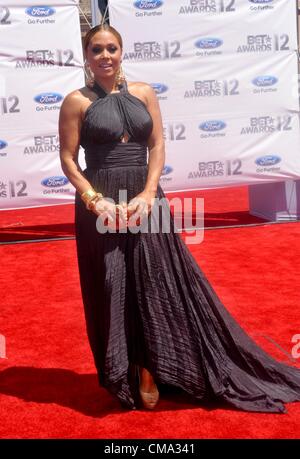 Tamia im Ankunftsbereich für BET Awards, Shrine Auditorium, Los Angeles, CA 1. Juli 2012. Foto von: Elizabeth Goodenough/Everett Collection Stockfoto