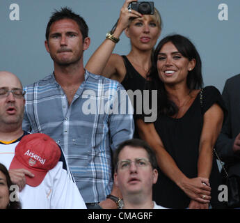 FRANK LAMPARD & CHRISTINE BLEAKLEY Promis bei LA GALAXY V PHILADELPHIA UNION MLS CARSON LOS ANGELES Kalifornien USA 04 Juli 20 Stockfoto