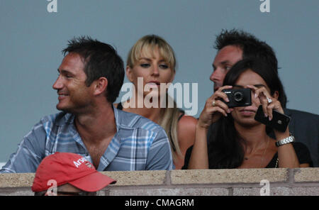 FRANK LAMPARD & CHRISTINE BLEAKLEY Promis bei LA GALAXY V PHILADELPHIA UNION MLS CARSON LOS ANGELES Kalifornien USA 04 Juli 20 Stockfoto