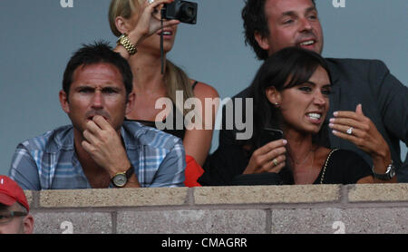 FRANK LAMPARD & CHRISTINE BLEAKLEY Promis bei LA GALAXY V PHILADELPHIA UNION MLS CARSON LOS ANGELES Kalifornien USA 04 Juli 20 Stockfoto