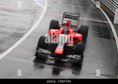 06.07.2012 Towcester, England.  Formel 1 GP, Großbritannien in Silverstone 06.07.2012, Charles Pic, Marussia F1 Team Stockfoto