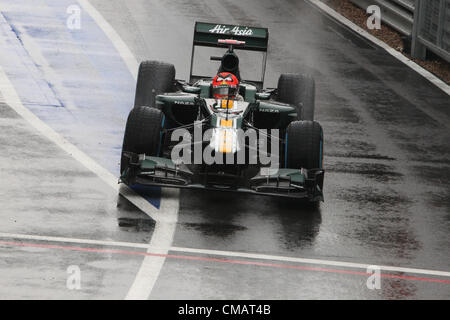 06.07.2012 Towcester, England.  Formel 1 GP, Großbritannien in Silverstone 06.07.2012, Heikki Kovalainen, Caterham F1 Team Stockfoto