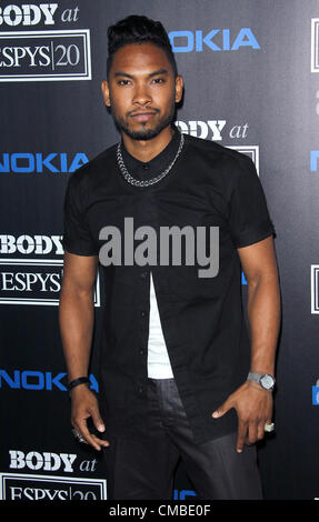 10. Juli 2012 - Los Angeles, Kalifornien, USA - Miquel besucht ESPN präsentiert Körper bei ESPY am 10. Juli 2012 am Belasco Theater, Los Angeles, CA, USA. (Kredit-Bild: © TLeopold/Globe Photos/ZUMAPRESS.com) Stockfoto