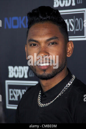 10. Juli 2012 - Los Angeles, Kalifornien, USA - Miquel besucht ESPN präsentiert Körper bei ESPY am 10. Juli 2012 am Belasco Theater, Los Angeles, CA, USA. (Kredit-Bild: © TLeopold/Globe Photos/ZUMAPRESS.com) Stockfoto