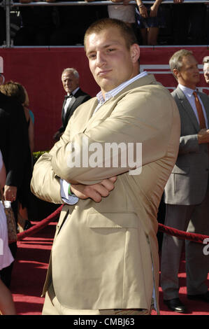 12. Juli 2012 - Hollywood, Kalifornien, USA - Rob Gronkowski während der 2012 ESPY AWARDS im Nokia Theater, am statt 11. Juli 2012, in Los Angeles. (Kredit-Bild: © Michael Germana/Globe Photos/ZUMAPRESS.com) Stockfoto