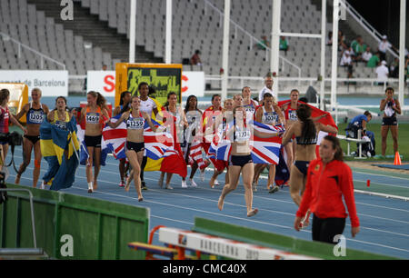 IAAF World Junior Championships am 13. Juli 2012 in Barcelona, Spanien. Stockfoto