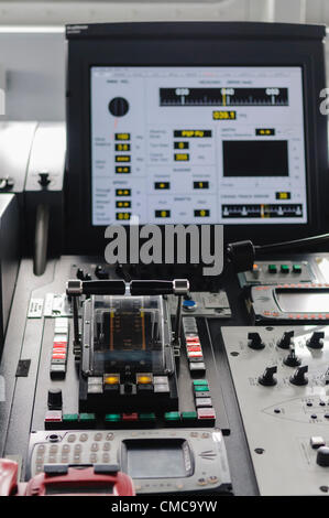 Belfast, 16.07.2012 - Helm von HMS Dragon Stockfoto