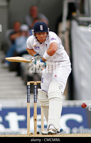 19.07.2012 London, England.  während die Investec Cricket Test Länderspiel zwischen England und Südafrika, spielte auf dem Kia Oval Cricket Ground: obligatorische Kredit: Mitchell Gunn Stockfoto