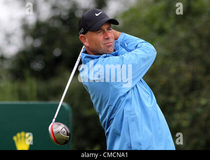 Donnerstag, 19. Juli 2012. Lytham und St. Annes, England, UK. Amerikanische Stewart Cink in Aktion in der ersten Runde der Open Golf Championship vom Royal Lytham St Annes Kurs in Lancashire. Stockfoto