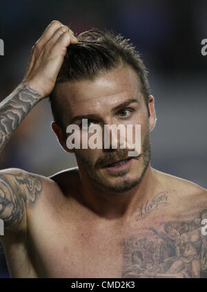 DAVID BECKHAM LA GALAXY V CHIVAS USA. MLS CARSON LOS ANGELES Kalifornien USA 21. Juli 2012 Stockfoto