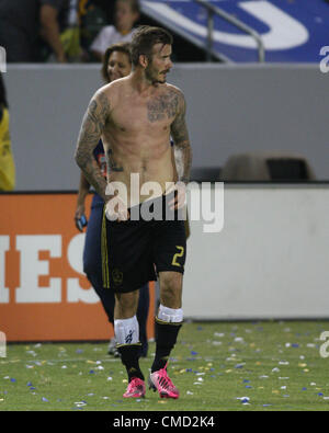 DAVID BECKHAM LA GALAXY V CHIVAS USA. MLS CARSON LOS ANGELES Kalifornien USA 21. Juli 2012 Stockfoto