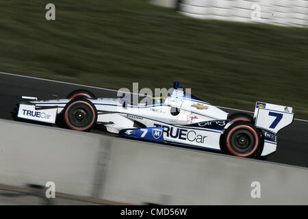 22. Juli 2012 - Edmonton, Alberta, Kanada - IZOD Indycar Series, Indy Edmonton, Edmonton, AB, Kanada, 20.-22. Juli 2012, SEBASTIEN BOURDAIS, Dragon Racing. (Kredit-Bild: © Ron Bijlsma/ZUMAPRESS.com) Stockfoto