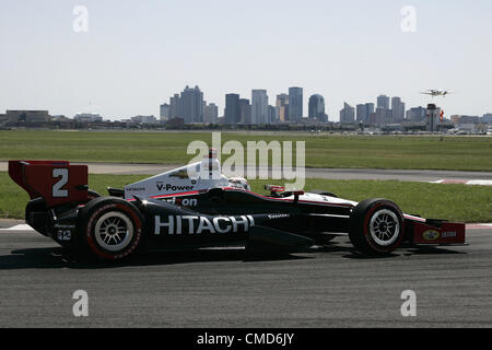 22. Juli 2012 - Team Edmonton, Alberta, Kanada - IZOD Indycar Serie Edmonton Indy, Edmonton, AB, Kanada, 20.-22. Juli 2012 RYAN BRISCOE, Penske. (Kredit-Bild: © Ron Bijlsma/ZUMAPRESS.com) Stockfoto