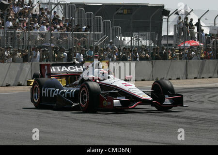 22. Juli 2012 - Team Edmonton, Alberta, Kanada - IZOD Indycar Serie Edmonton Indy, Edmonton, AB, Kanada, 20.-22. Juli 2012 RYAN BRISCOE, Penske. (Kredit-Bild: © Ron Bijlsma/ZUMAPRESS.com) Stockfoto