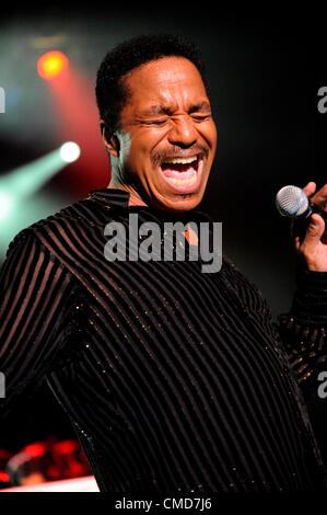 22. Juli 2012 - Los Angeles, Kalifornien, USA - Musiker-MARLON JACKSON auf der Bühne während The Jacksons Einheit Tour 2012 im griechischen Theater. Stockfoto