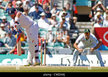 23.07.2012-London, England. Englands Matt Prior während der Investec Cricket Test Länderspiel zwischen England und Südafrika, spielte auf dem Kia Oval Cricket Ground. Stockfoto