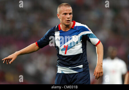 TOM CLEVERLEY Großbritannien OLD TRAFFORD MANCHESTER ENGLAND 26. Juli 2012 Stockfoto