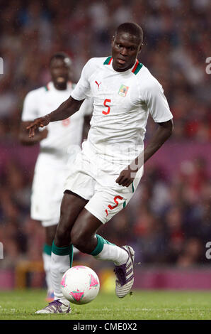 PAPA GUEYE SENEGAL OLD TRAFFORD MANCHESTER ENGLAND 26. Juli 2012 Stockfoto