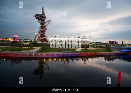 Gesamtansicht, 27. Juli 2012 - Openimg-Zeremonie: die Eröffnungsfeier im Olympiastadion, London, UK. (Foto von Enrico Calderoni/AFLO SPORT) [0391] Stockfoto