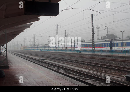 Im späten Juli 2012 erlitten in China Peking und in vielen Bereichen von den heftigen Regenfällen, wie Tianjin.Four Uhr am Nachmittag des 28. Juli, Tangshan, Hebei-Provinz, die auch von dem Gewitter gestartet. Stockfoto