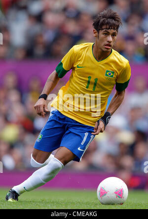 NEYMAR Brasilien OLD TRAFFORD MANCHESTER ENGLAND 29. Juli 2012 Stockfoto