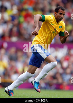 SANDRO Brasilien OLD TRAFFORD MANCHESTER ENGLAND 29. Juli 2012 Stockfoto