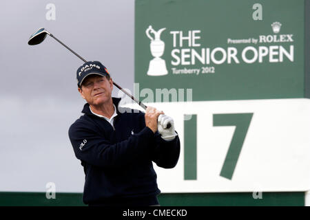 29.07.2012 Ayrshire, Schottland. Tom WATSON in Aktion während der Rolex Senior Open Championship von Turnberry. Stockfoto