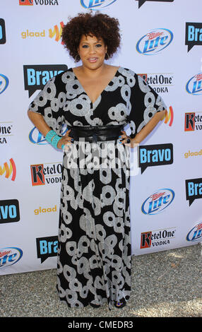 29. Juli 2012 - Los Angeles, Kalifornien, USA - Kim Coles besucht GLAAD Hancock Park: Top Chef Invasion am 29. Juli 2012 im Hancock Park, Los Angeles.CA,USA. (Kredit-Bild: © TLeopold/Globe Photos/ZUMAPRESS.com) Stockfoto