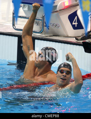 MATTHEW GREVERS & NICK THOMAS USA STRATFORD LONDON ENGLAND 30. Juli 2012 Stockfoto