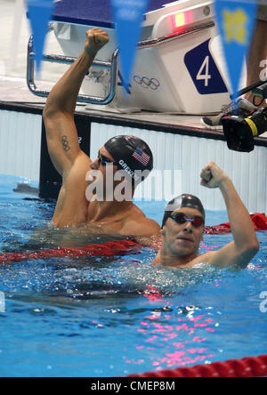 MATTHEW GREVERS & NICK THOMAS USA STRATFORD LONDON ENGLAND 30. Juli 2012 Stockfoto