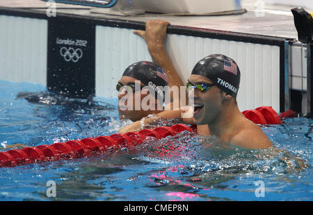 MATTHEW GREVERS & NICK THOMAS USA STRATFORD LONDON ENGLAND 30. Juli 2012 Stockfoto