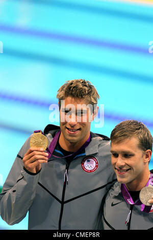 MATTHEW GREVERS & NICK THOMAS USA STRATFORD LONDON ENGLAND 30. Juli 2012 Stockfoto