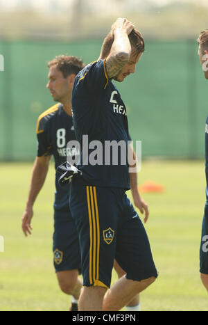 DAVID BECKHAM DAVID BECKHAM zurück IN LOS ANGELES CARSON LOS ANGELES Kalifornien USA 1. August 2012 Stockfoto