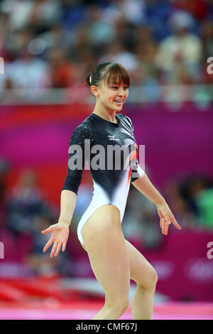 Rie Tanaka (JPN), 31. Juli 2012 - Kunstturnen: Frauen Nationalmannschaft endgültig bei North Greenwich Arena während der London 2012 Olympischen Spiele in London, Vereinigtes Königreich.  (Foto von Koji Aoki/AFLO SPORT) Stockfoto